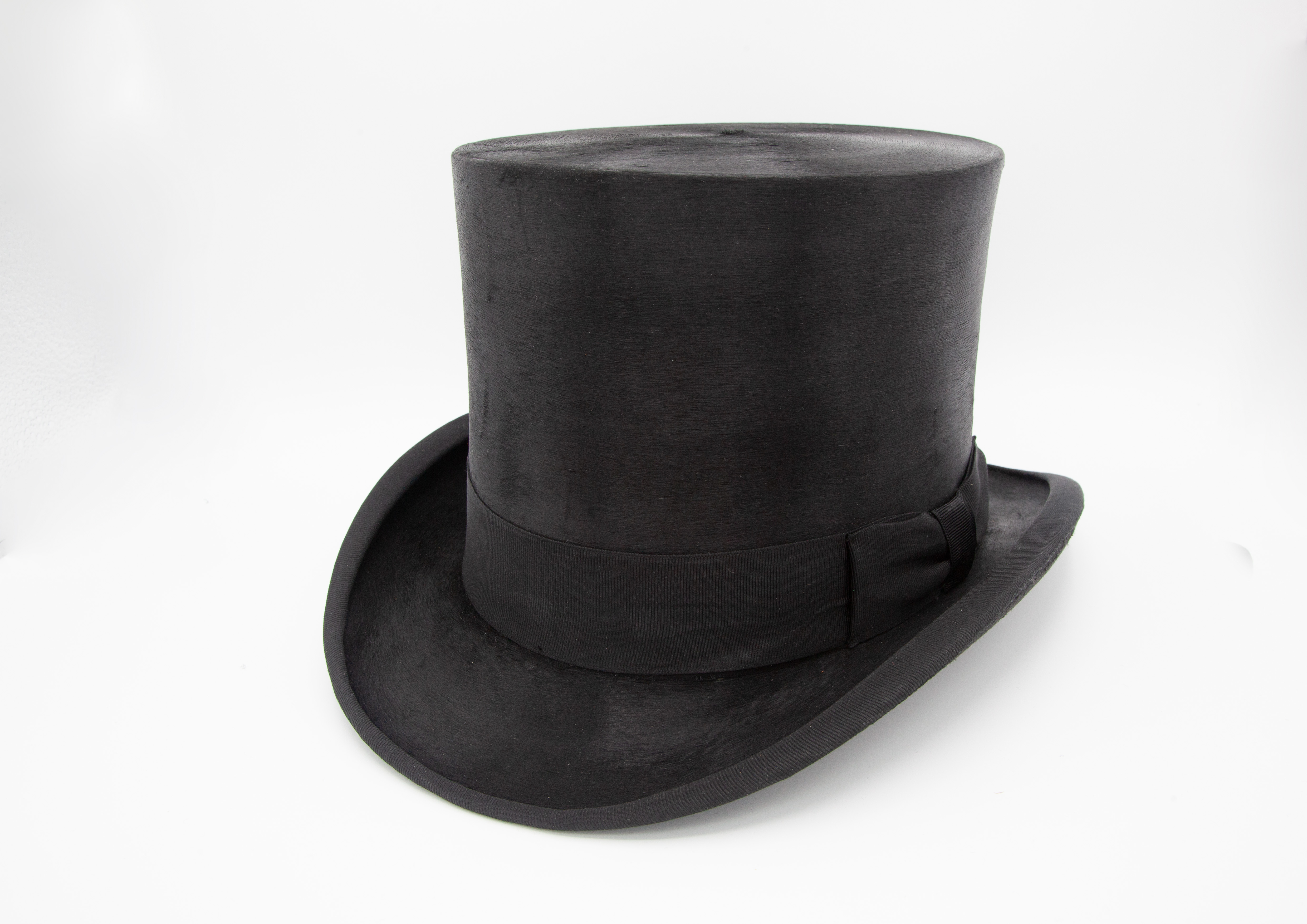 WITTEVEEN Vintage black silk top hat 