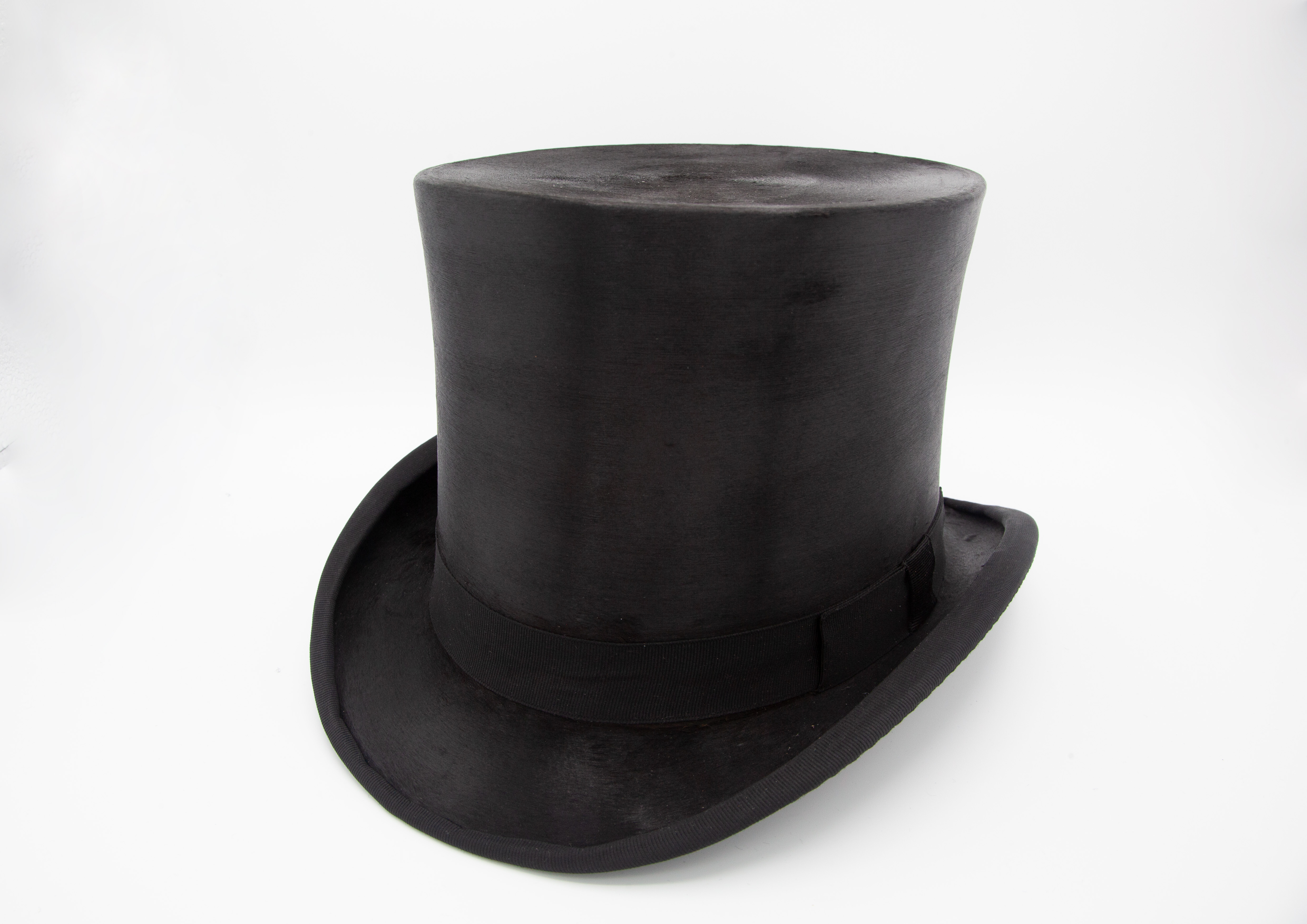 Tress and Co Vintage black silk top hat 