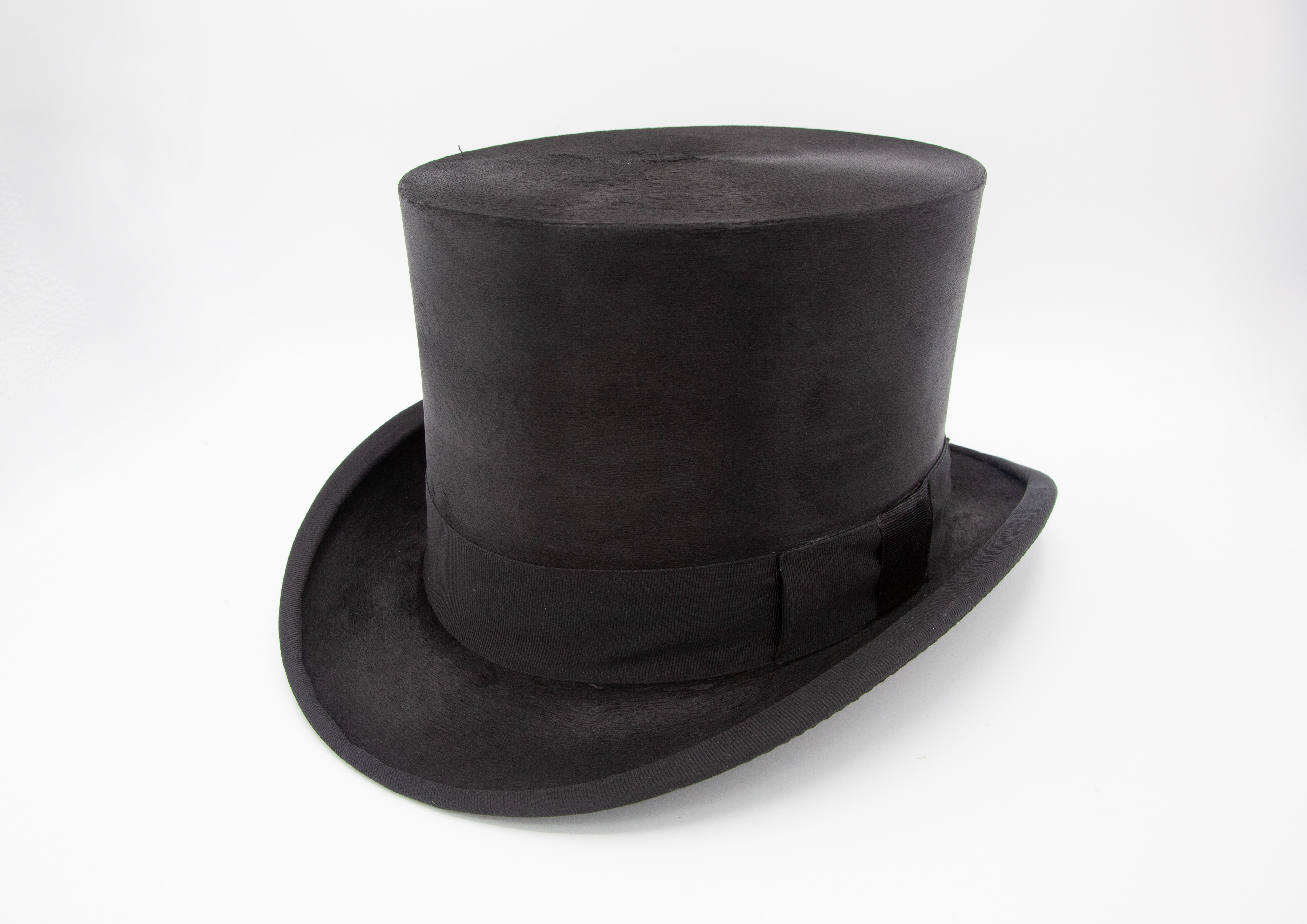Tress and Co Vintage black silk top hat 