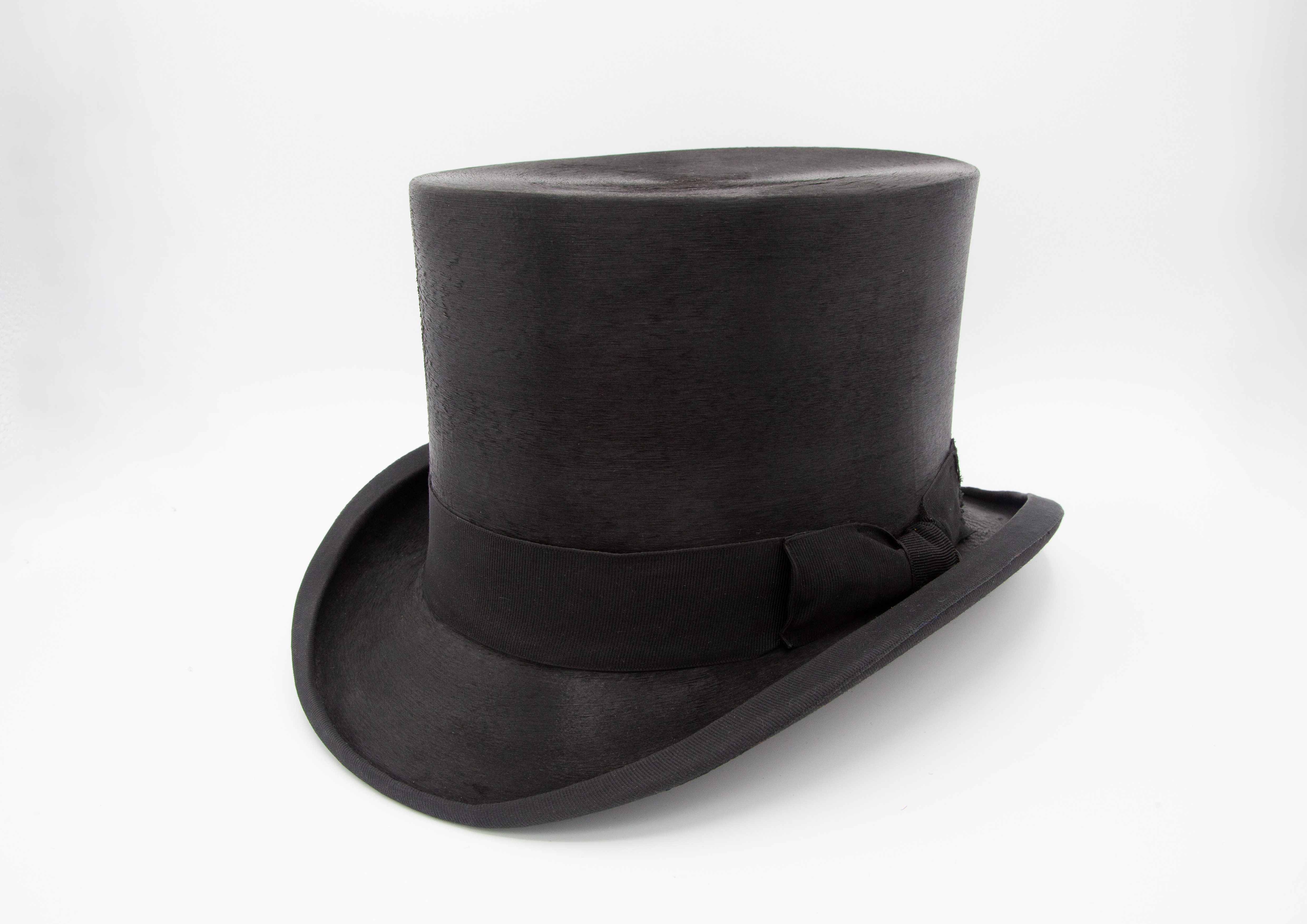 A H KUYPER Vintage black silk top hat 