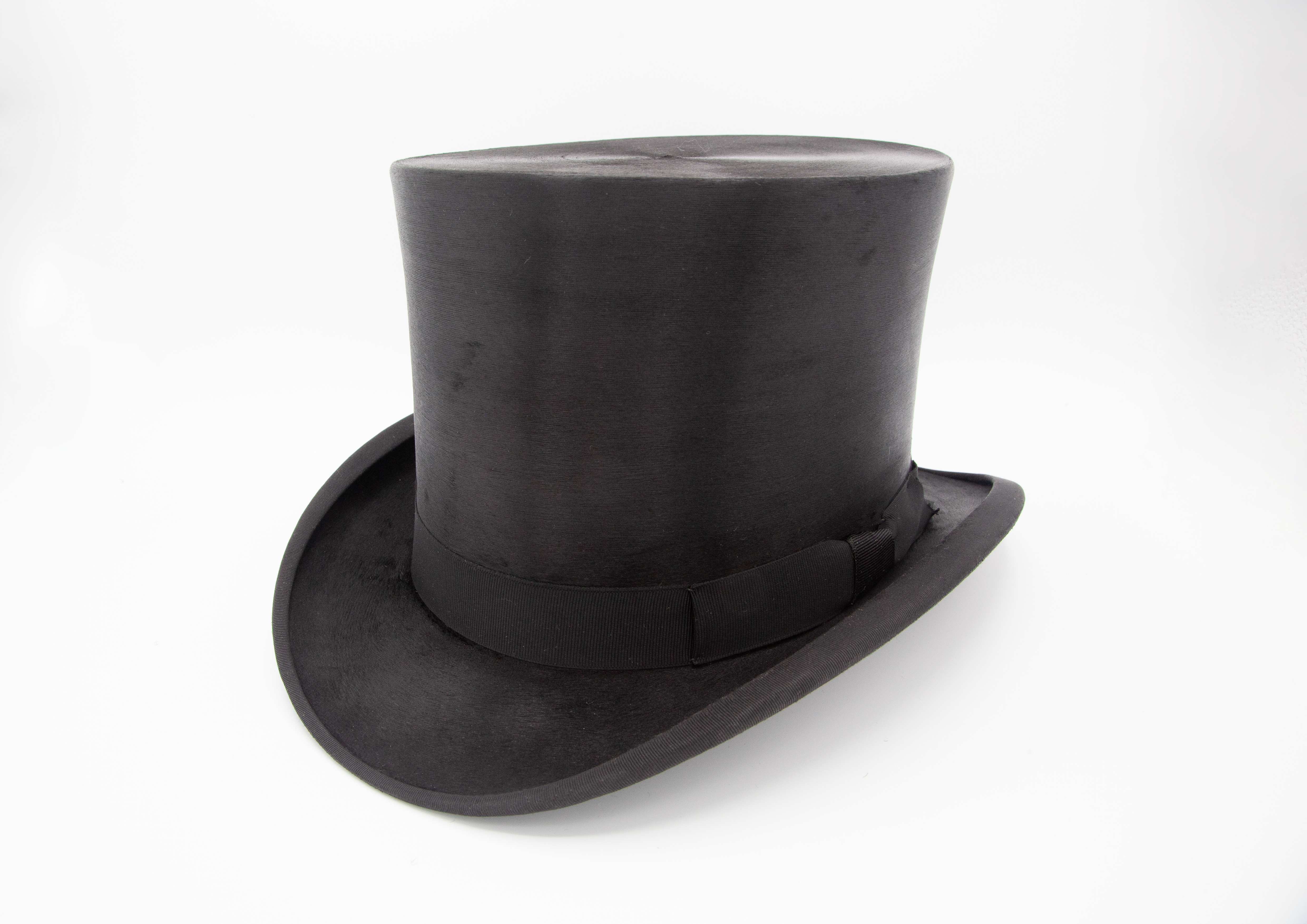 Tress and Co Vintage black silk top hat 